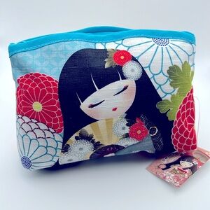 NWT MINI COIN TRAVEL BAG 🇯🇵 JAPANESE GIRL BABY BLUE
